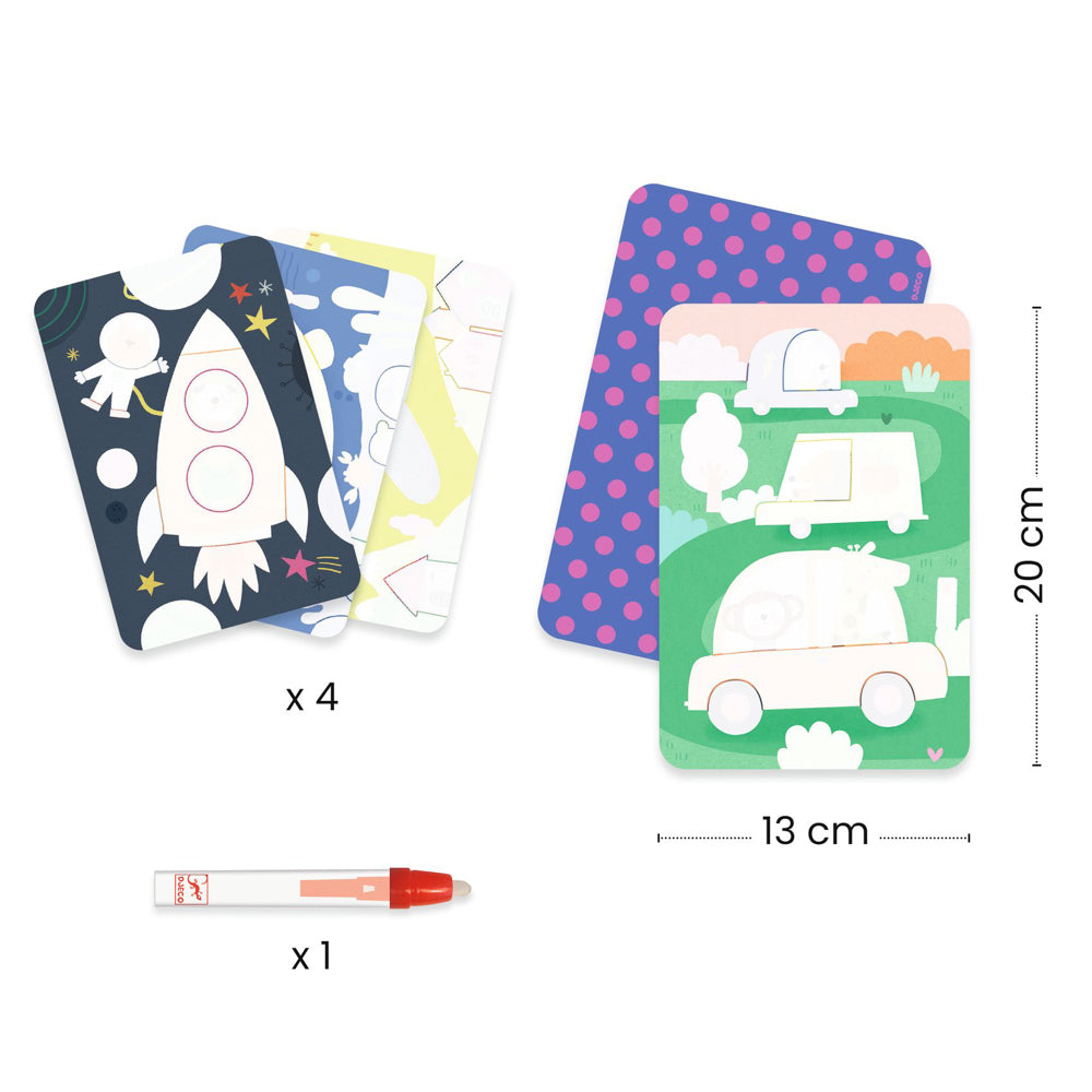 Djeco - Magic Water Colouring - On The Road