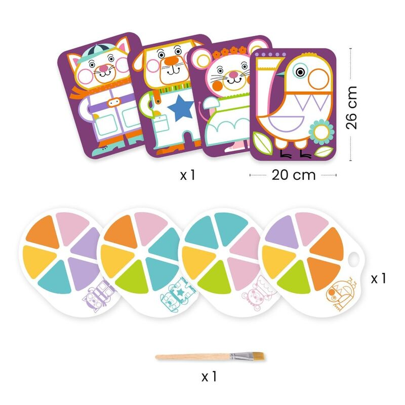 Djeco - Chubby Cheeks Painting Set With Palette