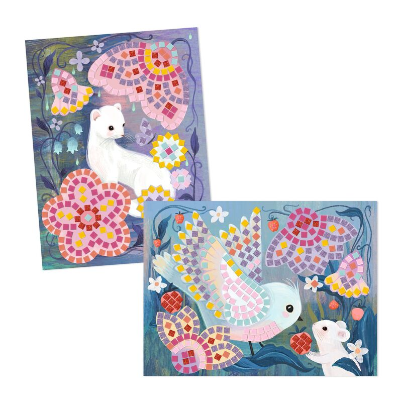Djeco - Woodland Foam Mosaic Collage Craft Kit