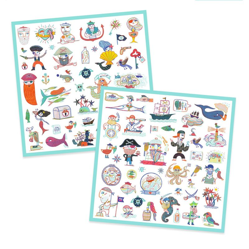 Djeco Stickers - Pirate Attack!