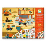 Djeco - Asphalt Construction & Racing 100 Decals & 3 Backgrounds
