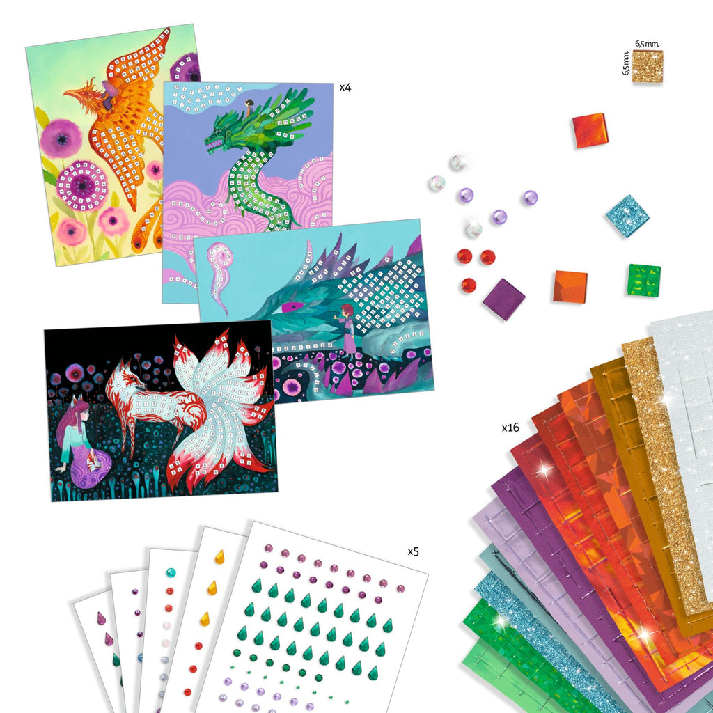 Mythical Creatures Collage Mosaic Set