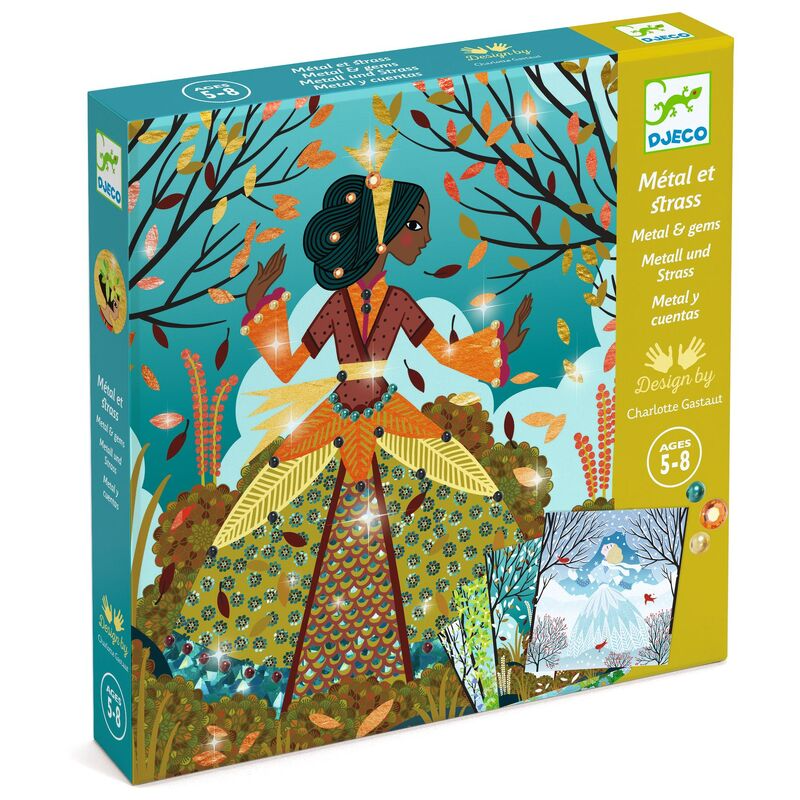 Djeco Dresses in Seasonal Colours Foil Art Craft Set