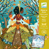 Djeco Dresses in Seasonal Colours Foil Art Craft Set