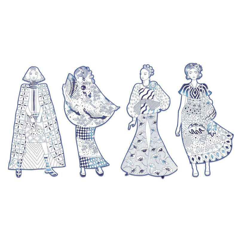 Djeco - Les Demoiselles Colouring - Laura & Friends