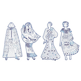 Djeco - Les Demoiselles Colouring - Laura & Friends