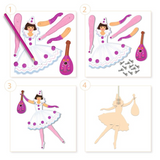 Djeco Ballet Dancers Jumping Jacks To Colour