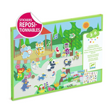 Djeco - Reusable Puffy Sticker Set - Fanfare