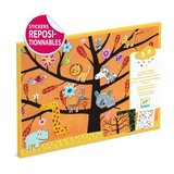 Djeco - Reusable Puffy Sticker Set - Tree Climb