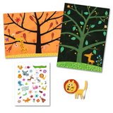 Djeco - Reusable Puffy Sticker Set - Tree Climb