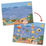 Djeco - Reusable Puffy Sticker Set - Summertime