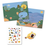 Djeco - Reusable Puffy Sticker Set - Summertime