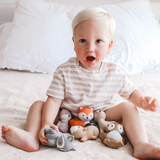 Tikiri Owl Rubber Teether Rattle & Bath Toy