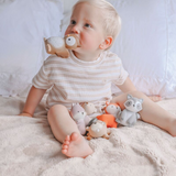 Tikiri Owl Rubber Teether Rattle & Bath Toy