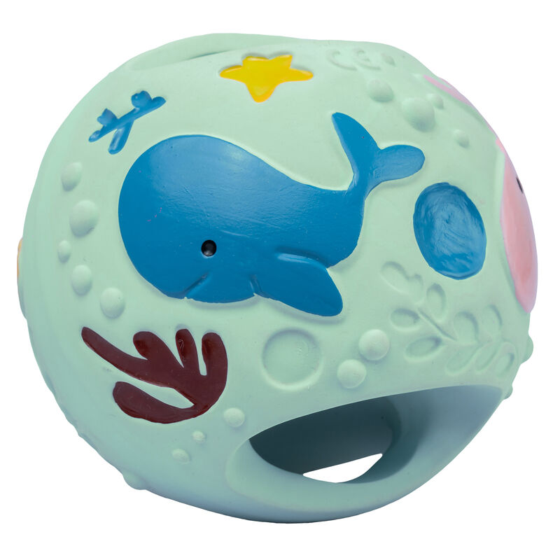 Tikiri Ocean Blue Grabbing Ball Natural Rubber Toy