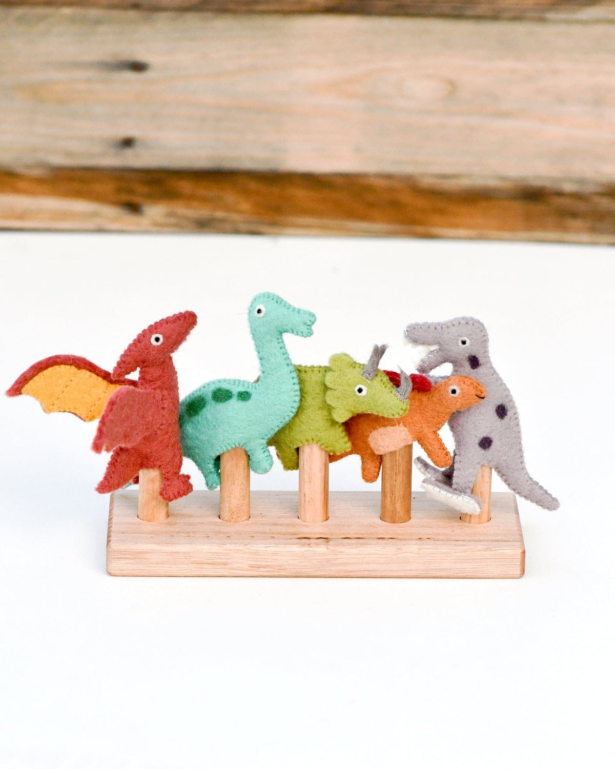 Tara Treasures - Dinosaur Finger Puppet Set