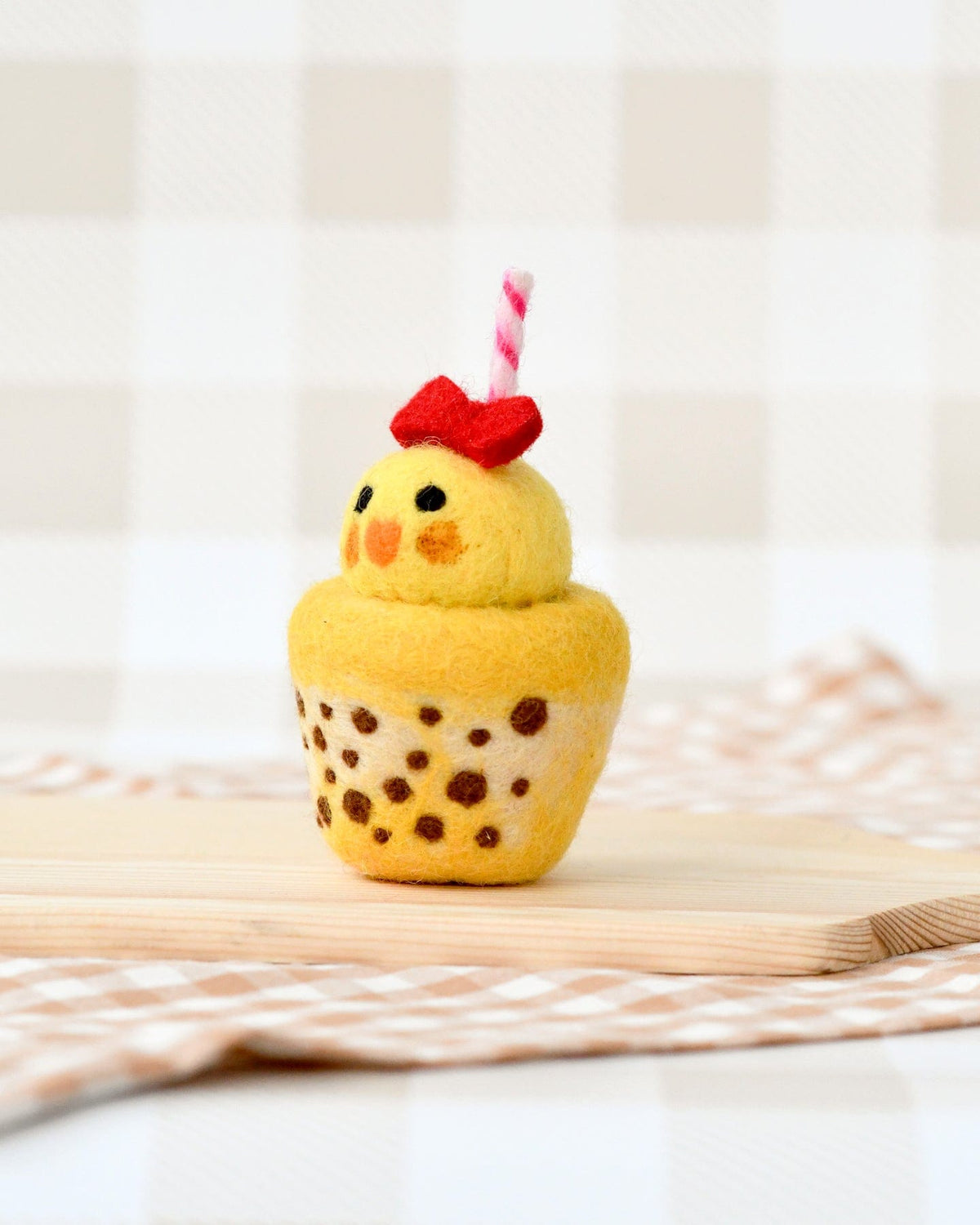 Tara Treasures - Felt Chick Boba Bubble Tea Drink
