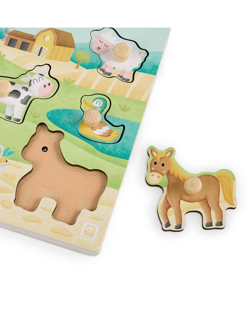 Musical Peg Puzzle - Farm Friends