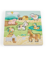 Musical Peg Puzzle - Farm Friends