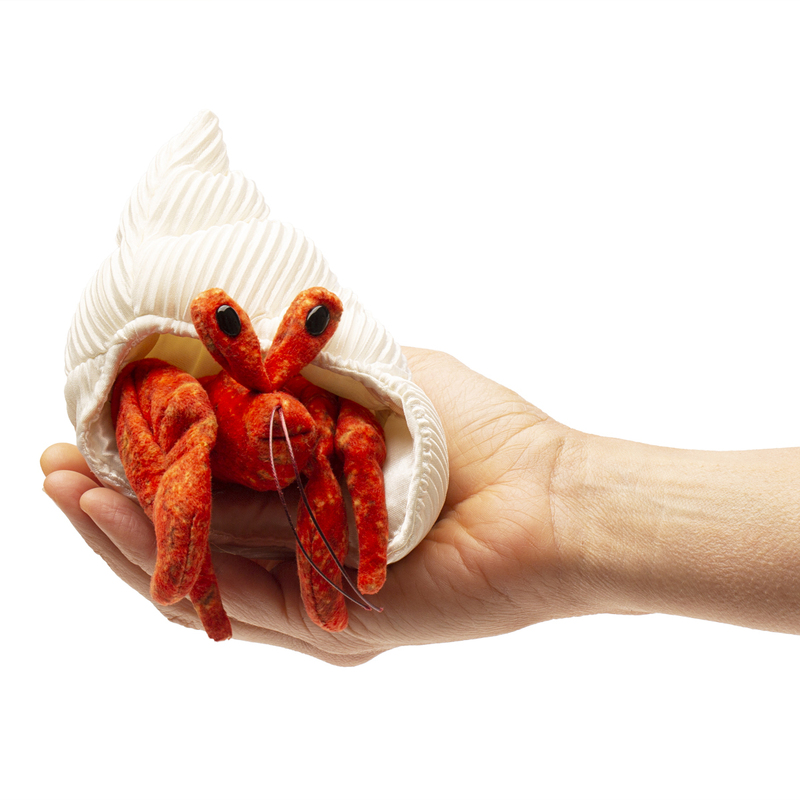 Folkmanis Finger Puppet - Hermit Crab