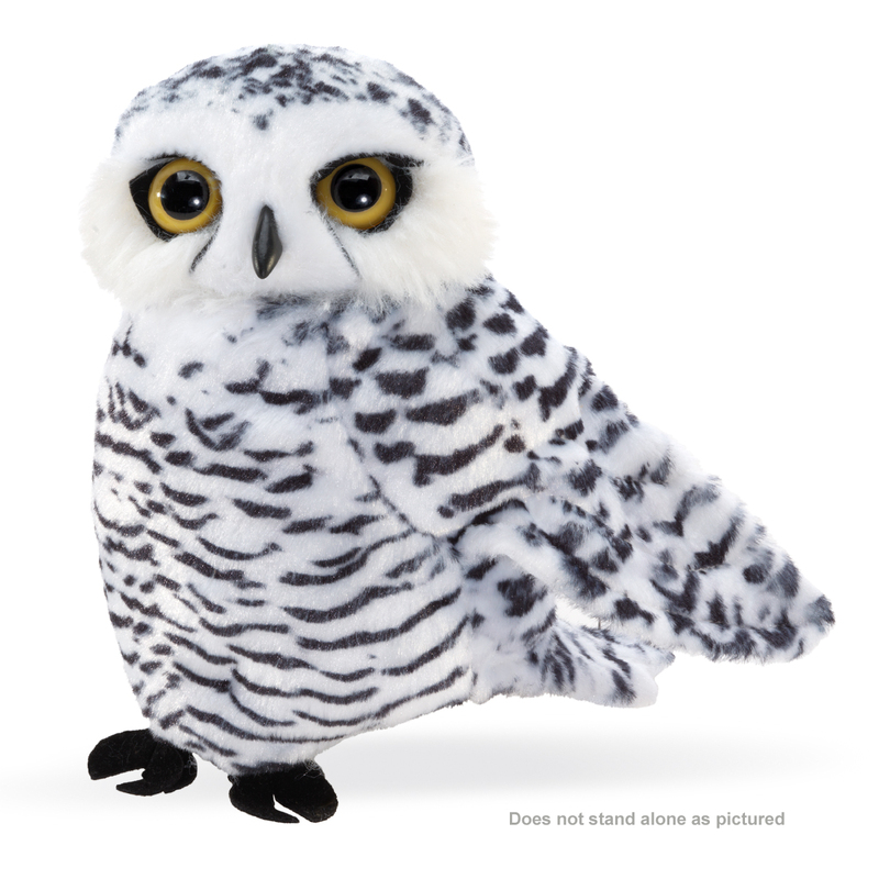 FOLKMANIS PUPPET - SMALL SNOWY OWL