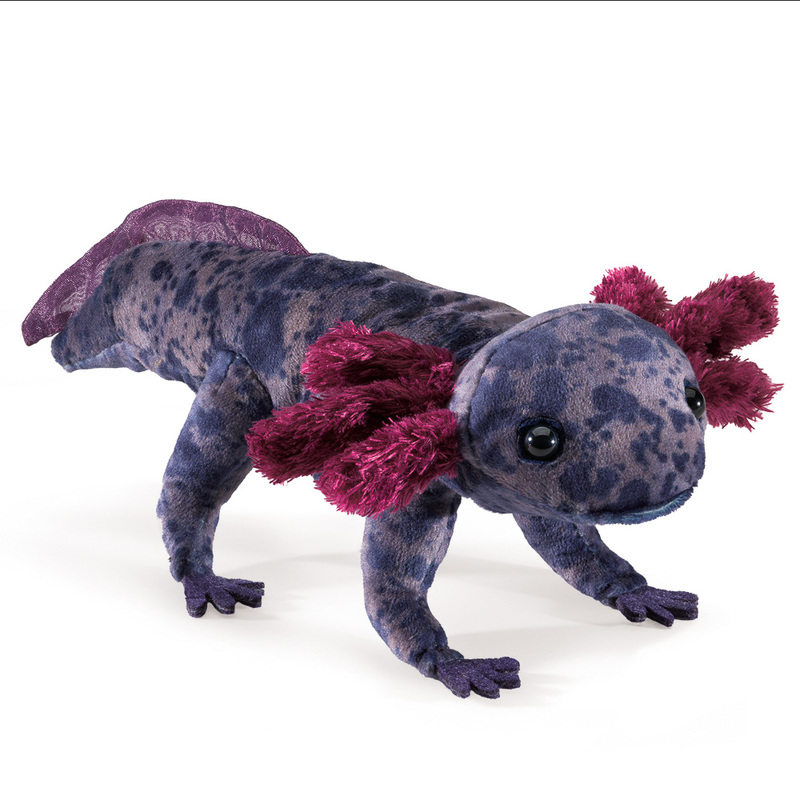 FOLKMANIS  PUPPET - BLACK AXOLOTL