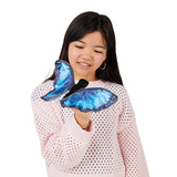 Folkmanis Finger Puppet - Blue Morpho Butterfly