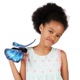 Folkmanis Finger Puppet - Blue Morpho Butterfly