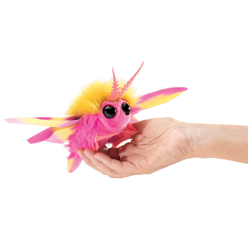 FOLKMANIS FINGER PUPPET - ROSY MAPLE MOTH