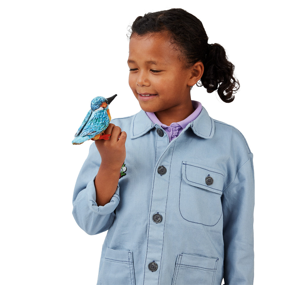 Folkmanis Finger Puppet - Common Kingfisher