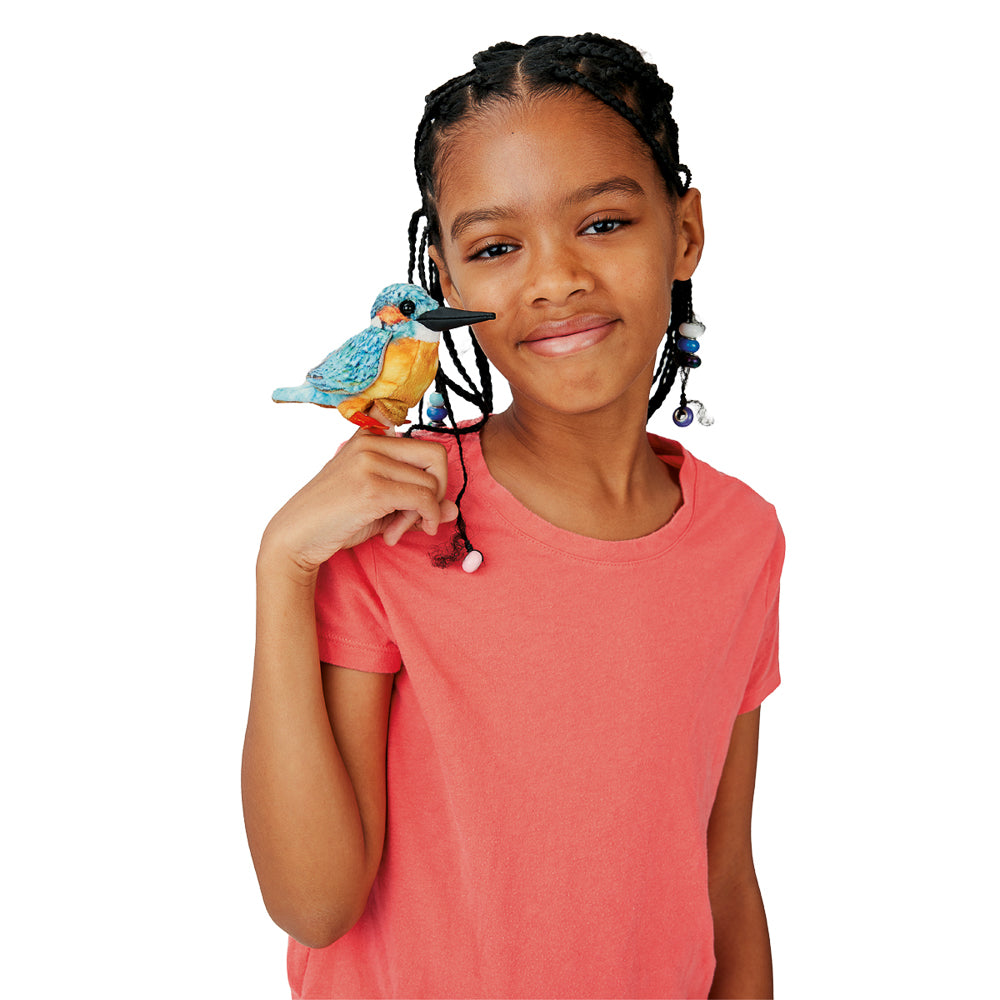 Folkmanis Finger Puppet - Common Kingfisher