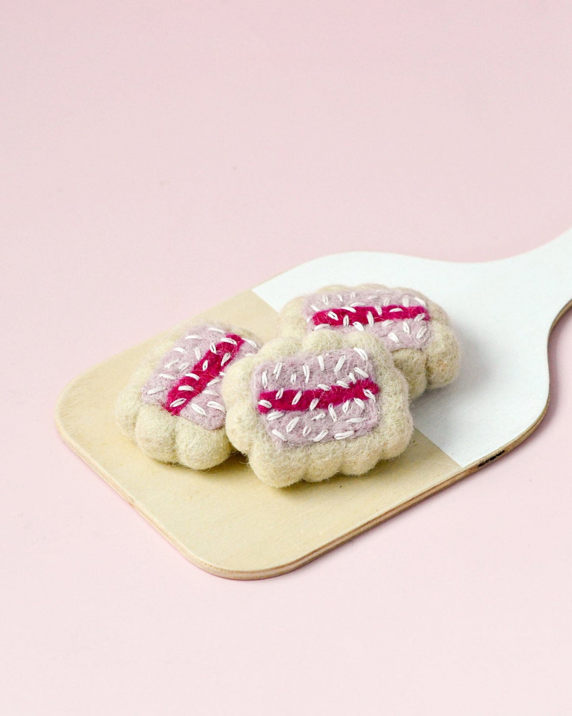 Tara Treasures - Felt Iced Vovos Biscuits (set of 3)