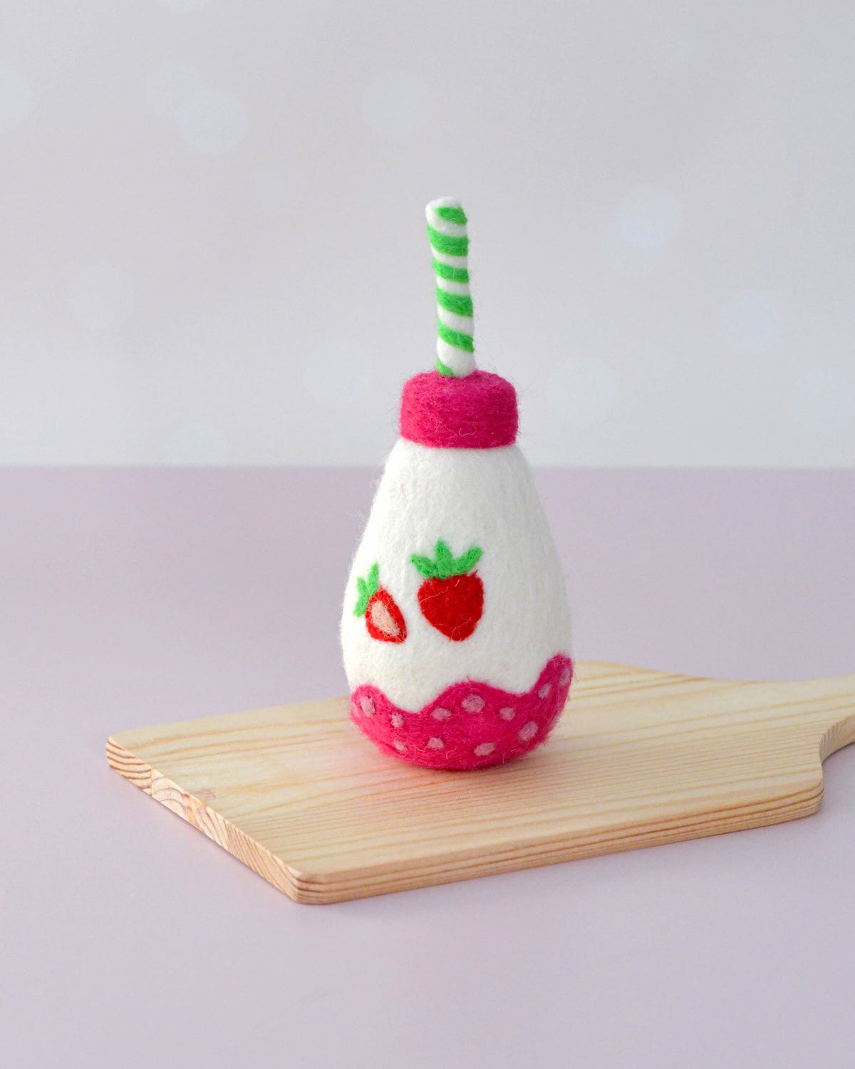 Tara Treasures - Felt Sparkling Strawberry Fruit Juice Bottle