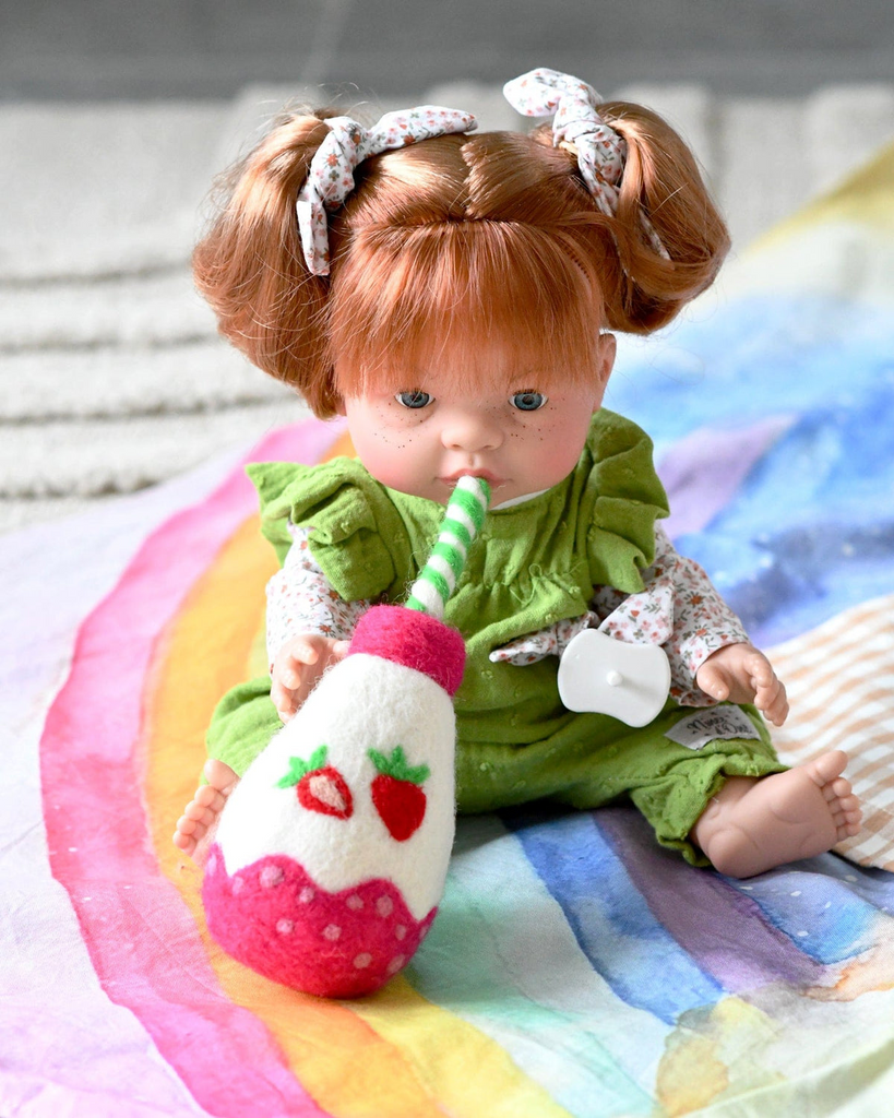 Tara Treasures - Felt Sparkling Strawberry Fruit Juice Bottle
