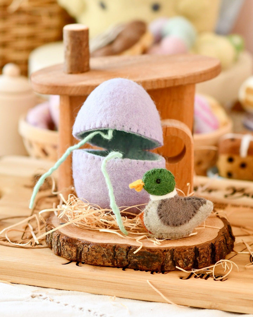 Tara Treasures - Felt Surprise Egg with Duck inside