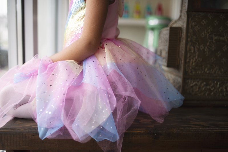 Rainbow Fairy With Wings - Size 3-4