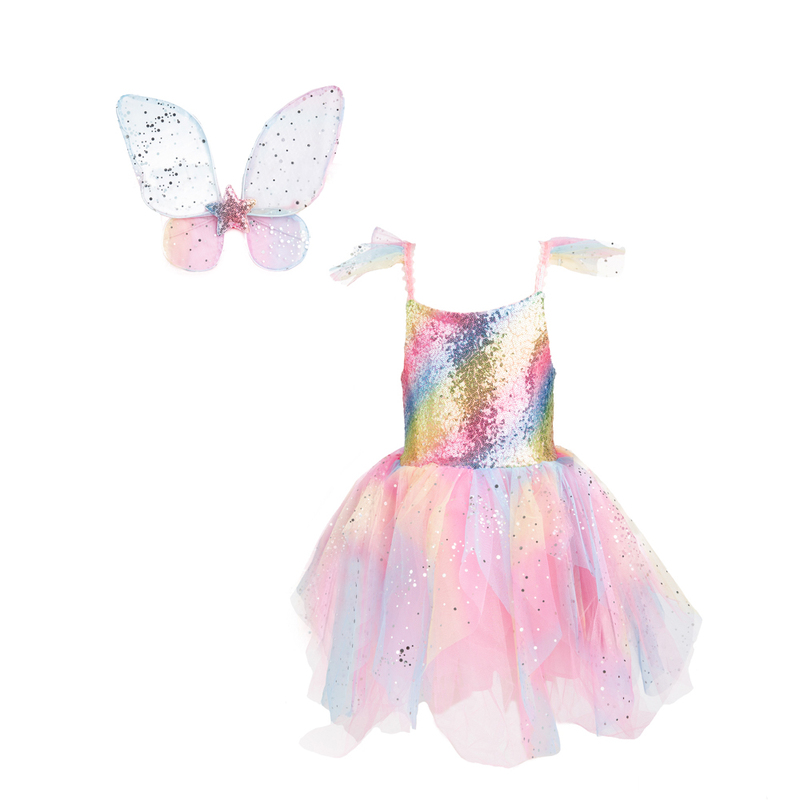 Rainbow Fairy With Wings - Size 3-4