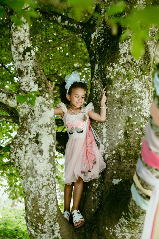 Great Pretenders - Sequins Butterfly Twirl Dress with Wings - Size 5-6