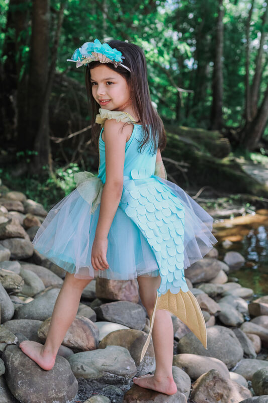 Mermalicious Dress with Tail - Size 5-6