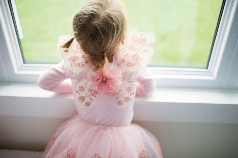 Great Pretenders - Rose Gold Tutu & Wings set - Size 4-6
