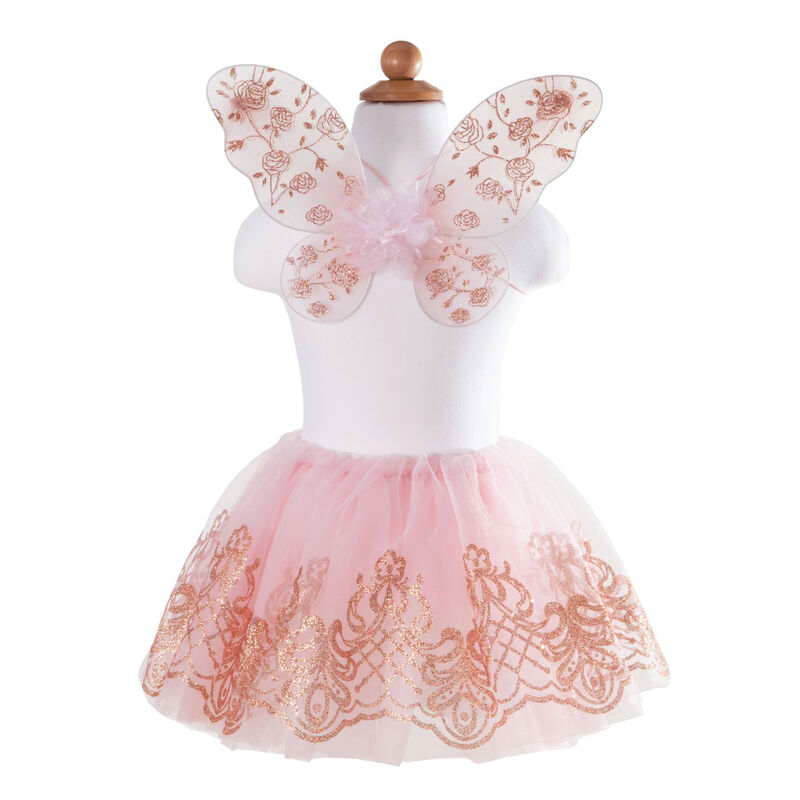 Great Pretenders - Rose Gold Tutu & Wings set - Size 4-6