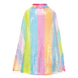 Great Pretenders - Stripy Sequins Cape - Size 4-6
