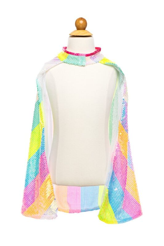 Great Pretenders - Stripy Sequins Cape - Size 4-6