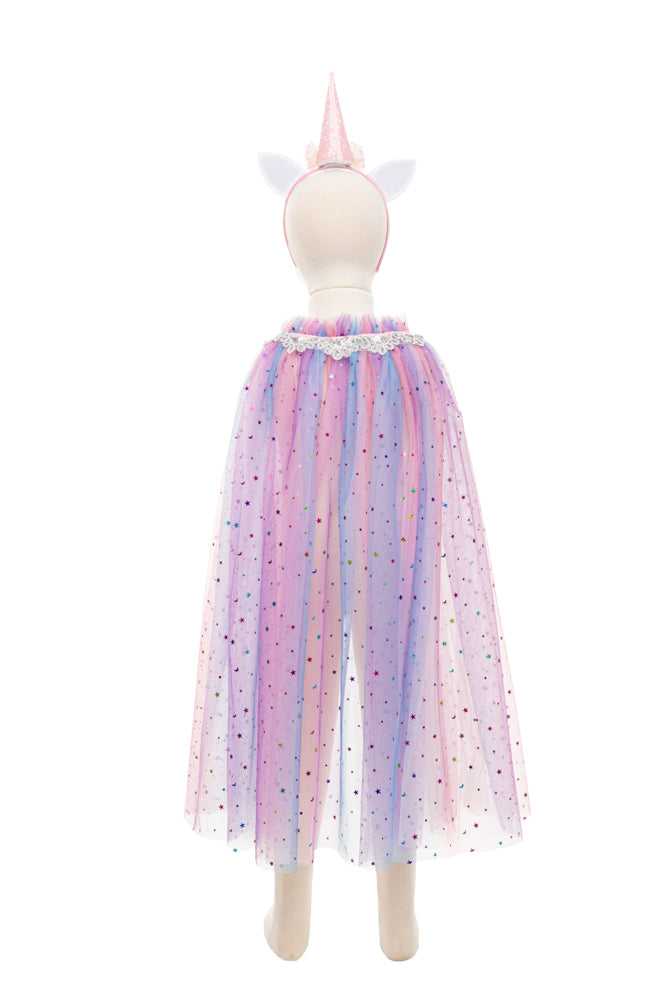 Rainbow Unicorn Cape & Headband - Size 4-6