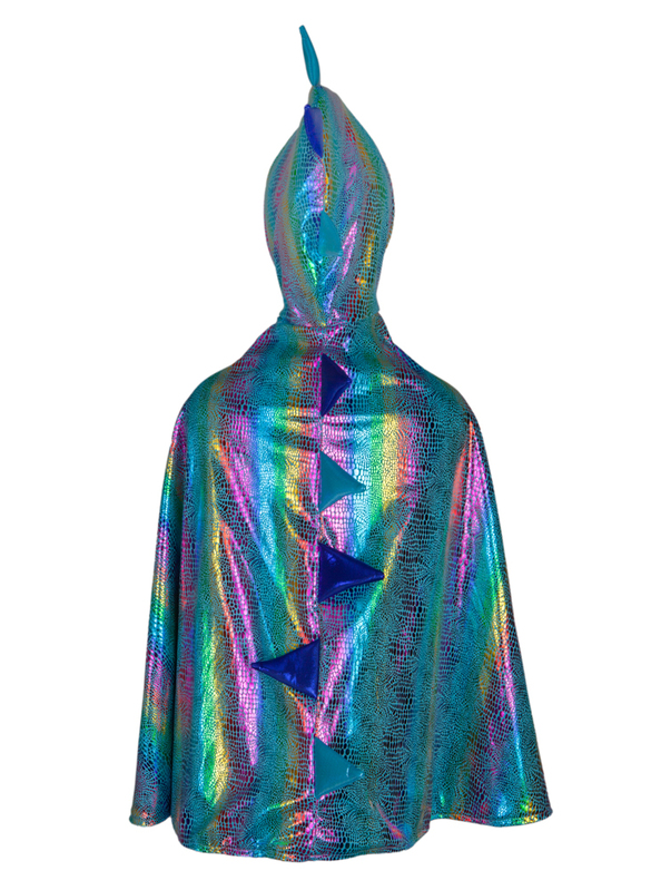 Rainbow Reversible Unicorn Dragon Cape - Size 5-6