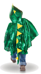 Metallic Green Dragon Cape 2-3 years
