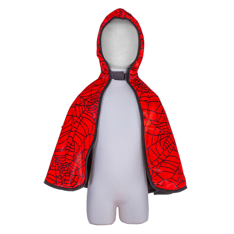 Reversible Spider & Bat Cape - size 2-3 years