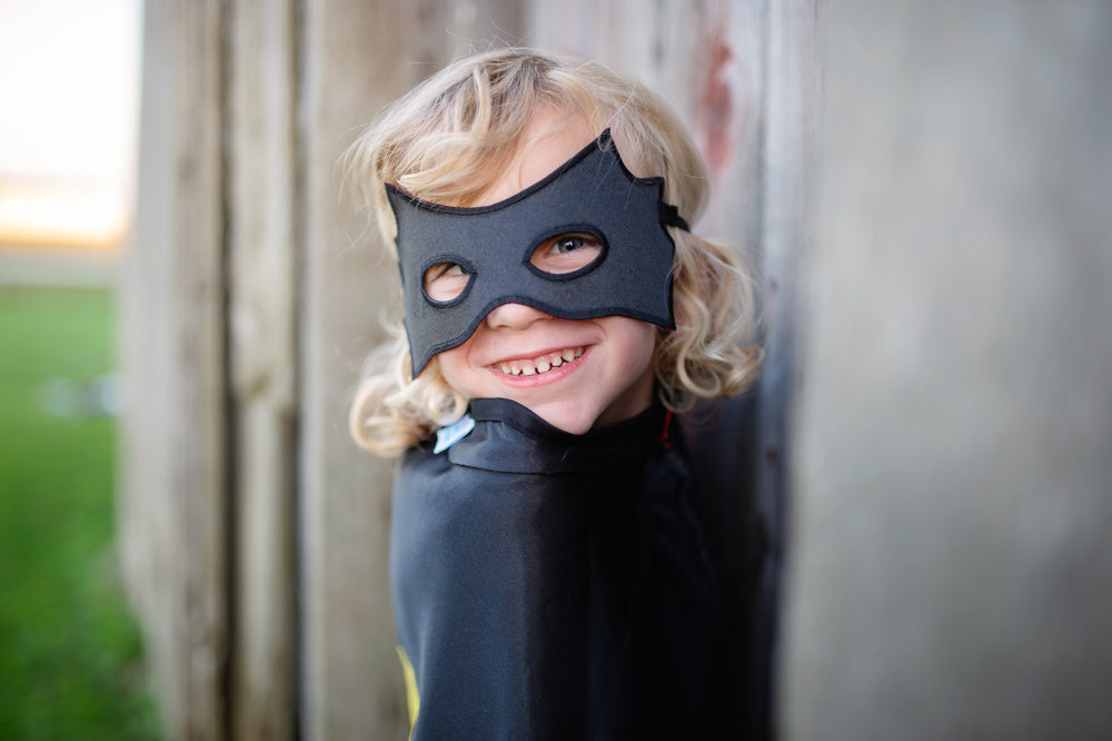Reversible Spider & Bat Cape - Size 4-6 years