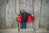 Reversible Spider & Bat Cape - Size 4-6 years