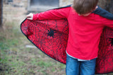 Reversible Spider & Bat Cape - Size 4-6 years
